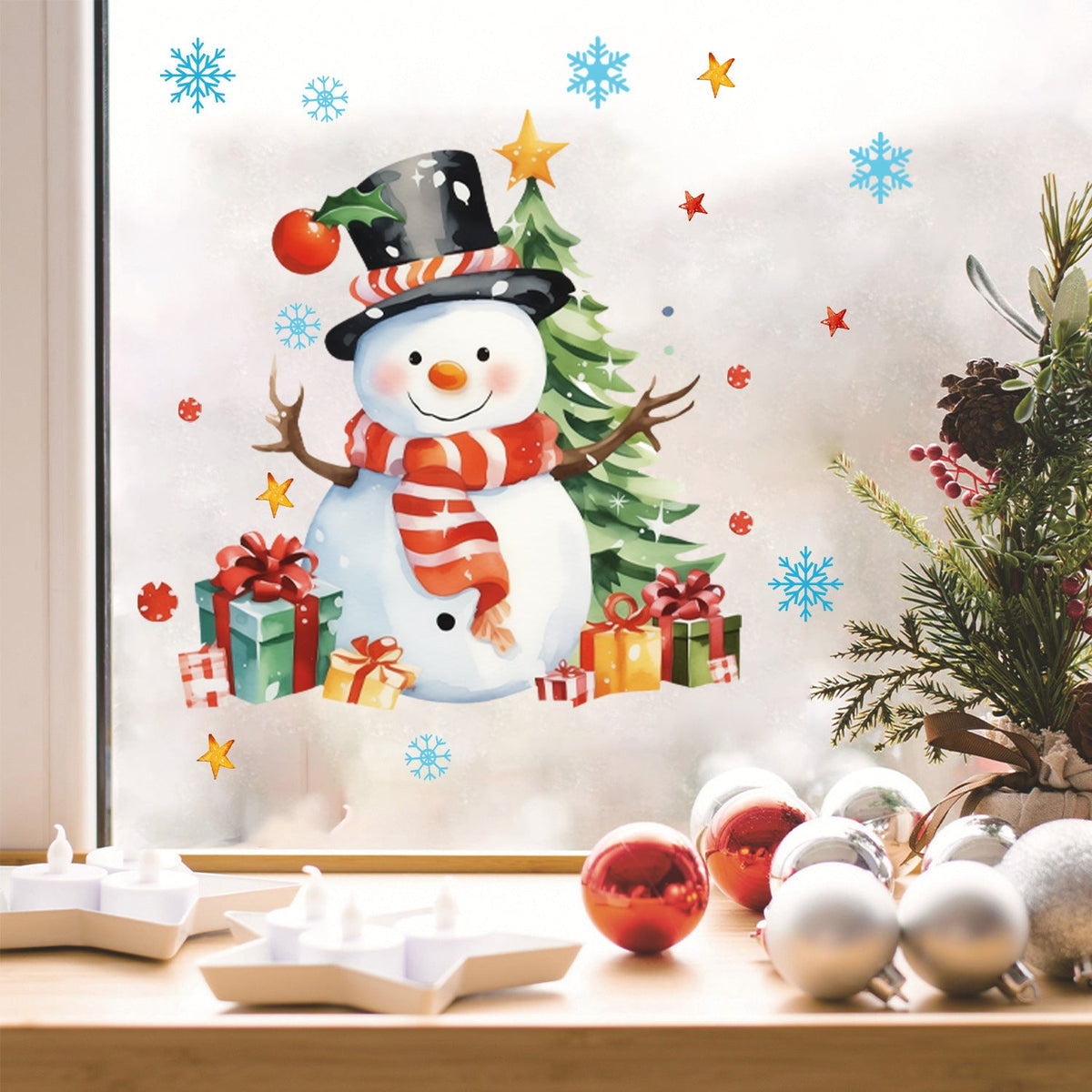 Christmas Animal Stickers for Cheerful Holiday Rooms