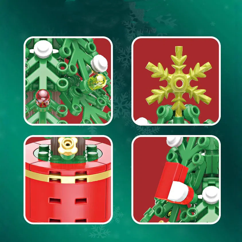 Christmas Building Block Tree Decoration For Festive Fun