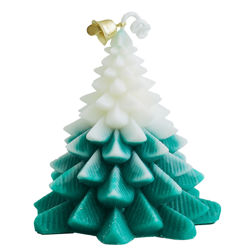 Christmas Tree Candle - Handmade Holiday Table Decor