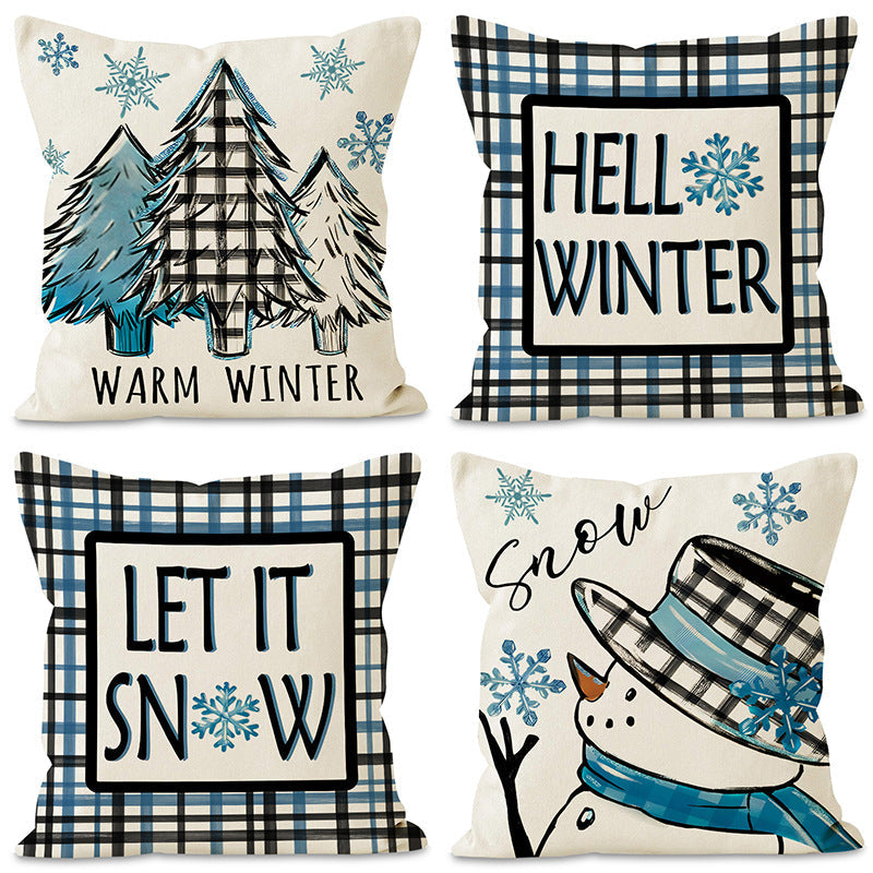 Christmas Pillow Covers for Coordinated Winter Decor