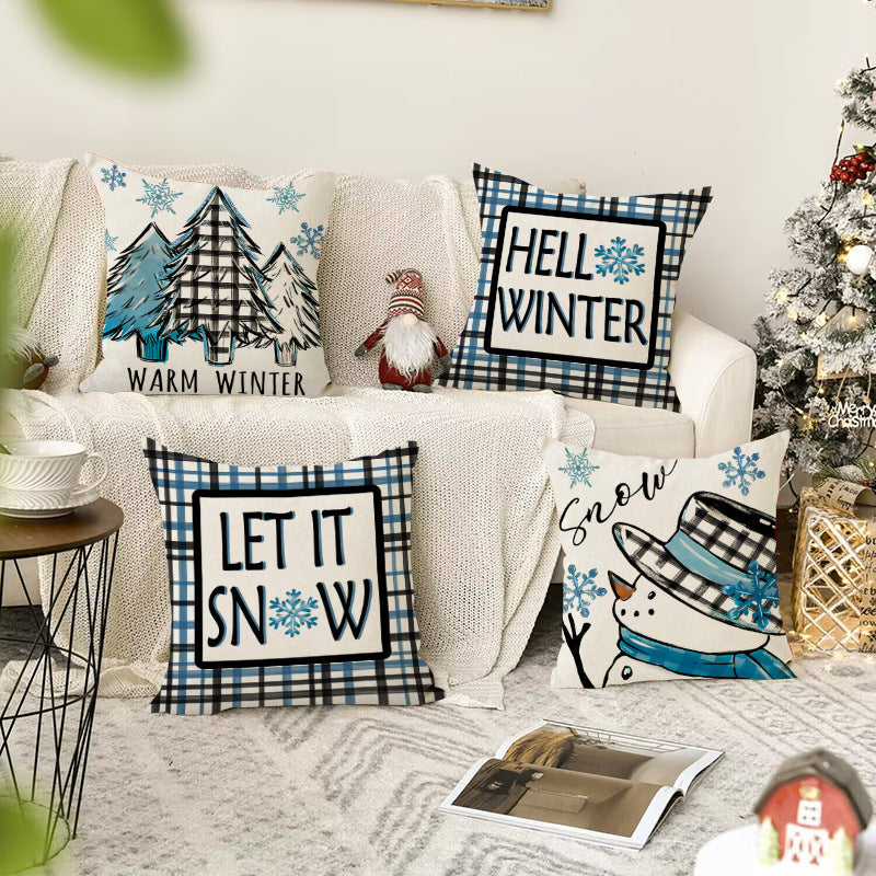 Christmas Pillow Covers for Coordinated Winter Decor