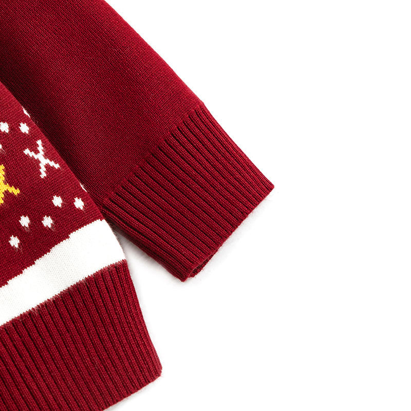 Knit Infant Sweater — A Playful Christmas Look