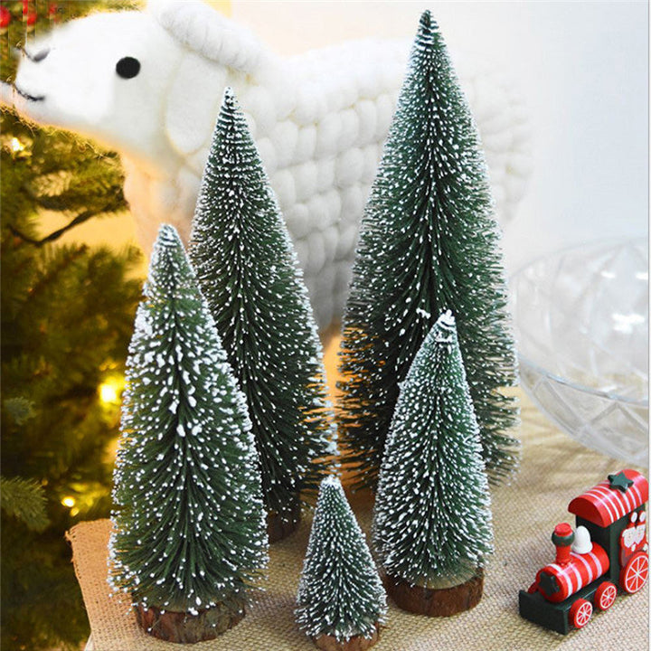 Snowy Christmas Tree Decor for Cozy Woodland Displays