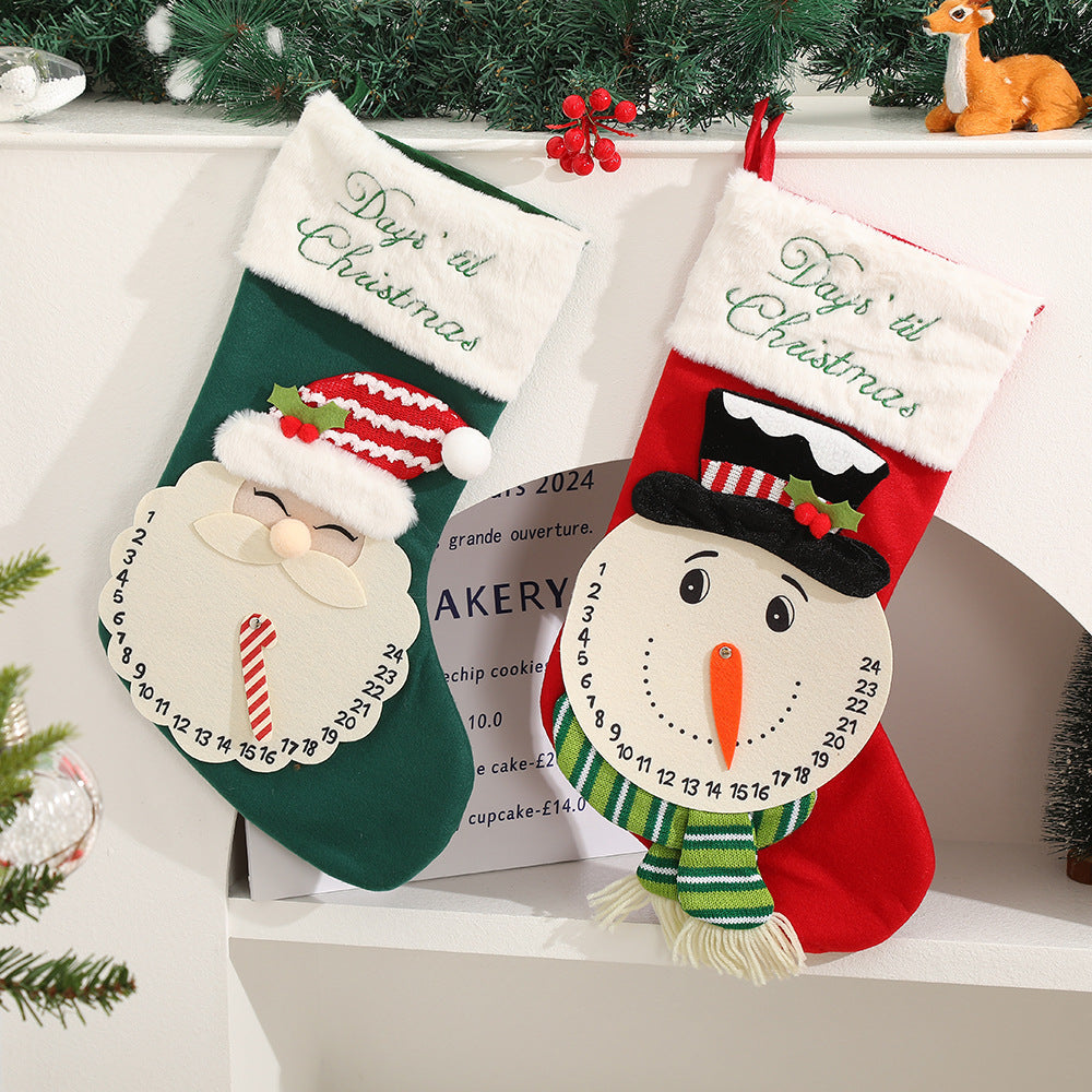 Christmas Stocking Set With A 1–24 Day Countdown