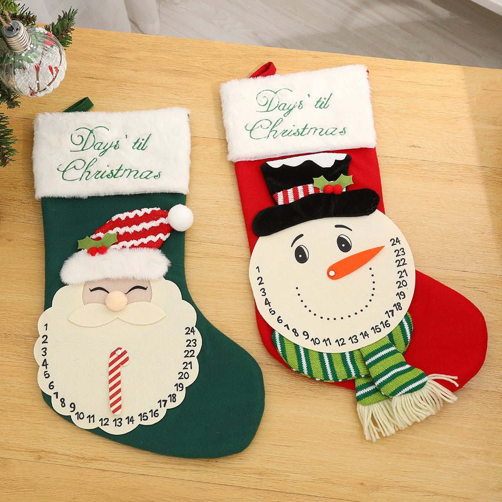 Christmas Stocking Set With A 1–24 Day Countdown