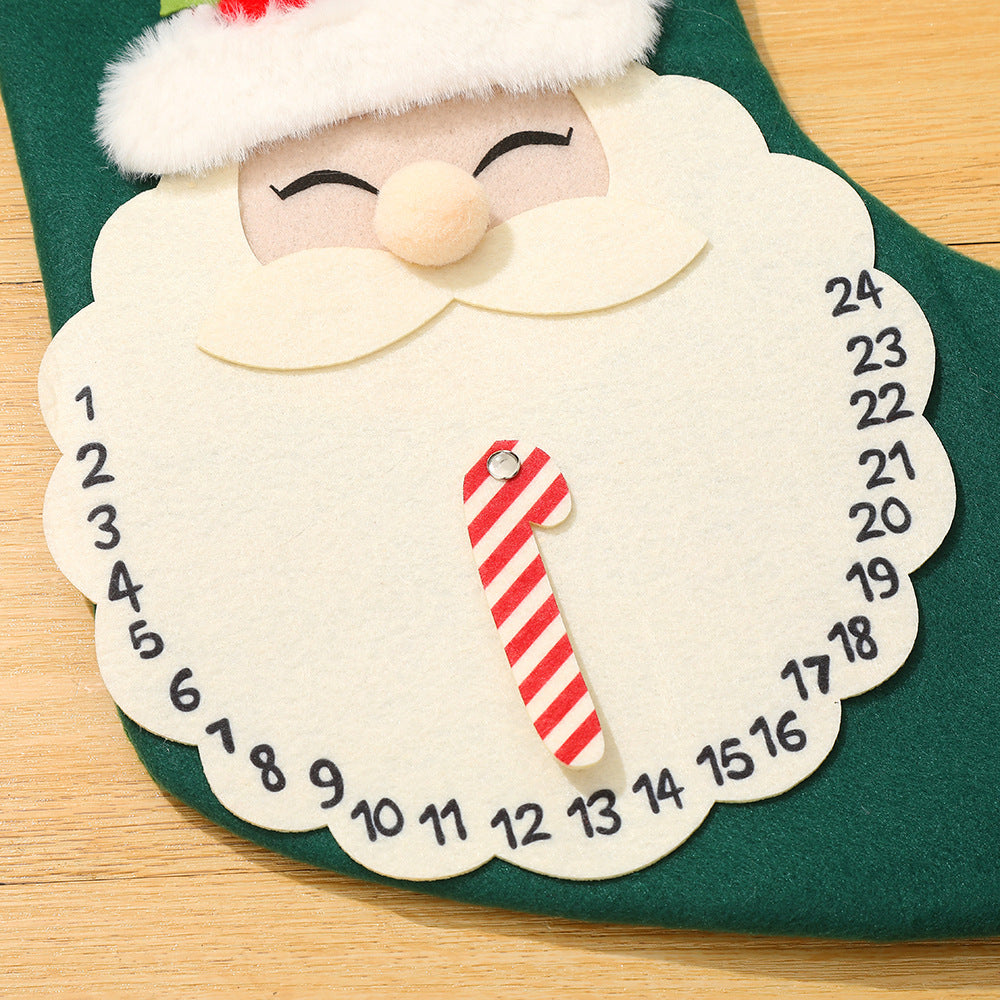Christmas Stocking Set With A 1–24 Day Countdown