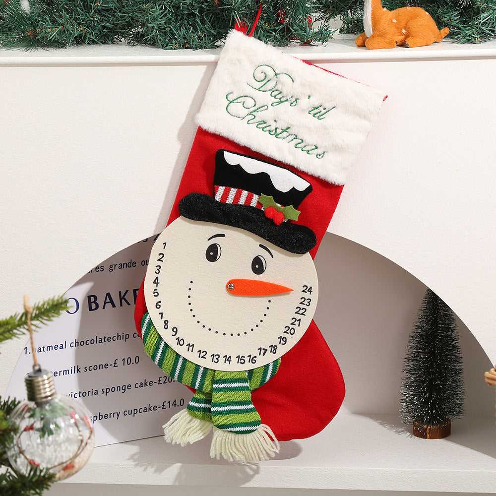 Christmas Stocking Set With A 1–24 Day Countdown