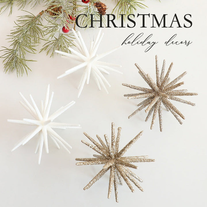 Christmas Starburst Ornaments for Elegant Tree Decor