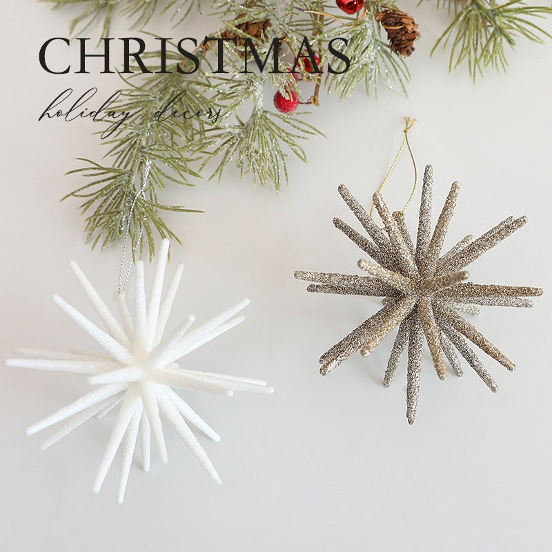 Christmas Starburst Ornaments for Elegant Tree Decor
