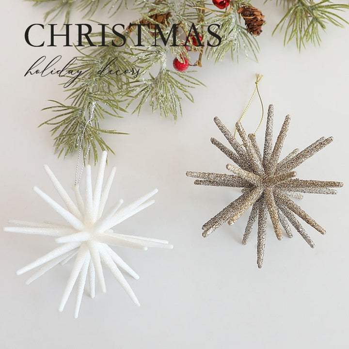 Christmas Starburst Ornaments for Elegant Tree Decor