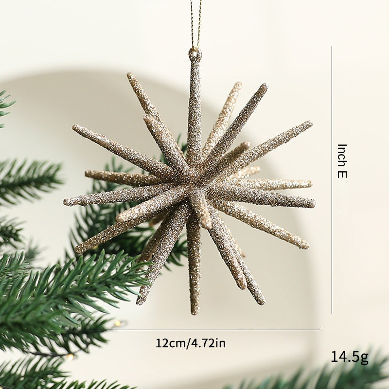 Christmas Starburst Ornaments for Elegant Tree Decor