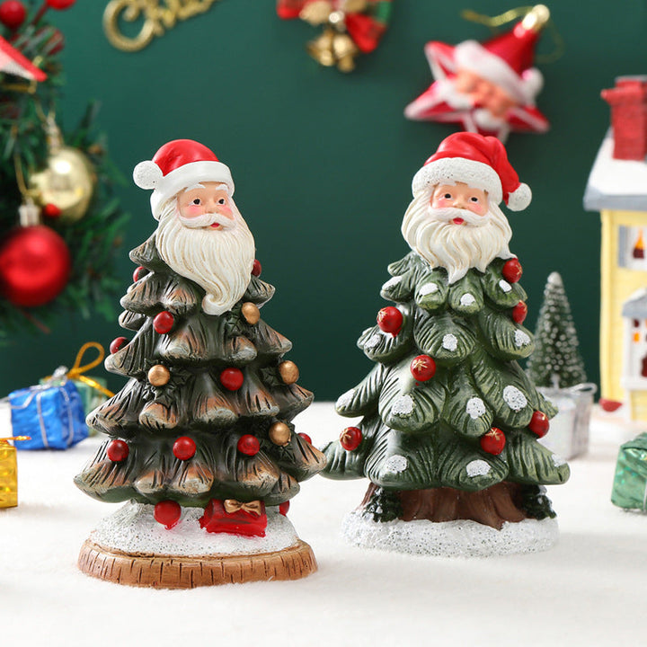 Christmas Tree Figurines for Festive Tabletop Decor