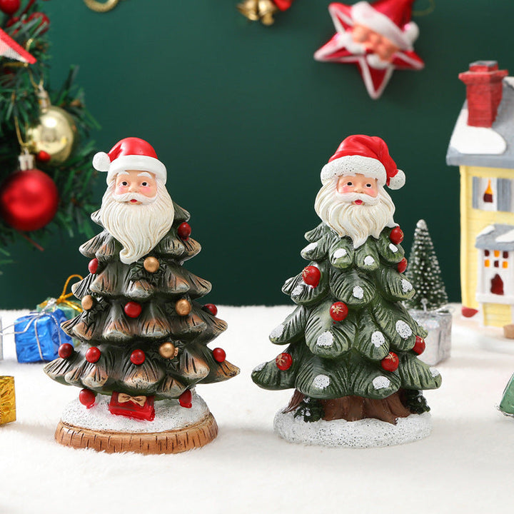Christmas Tree Figurines for Festive Tabletop Decor