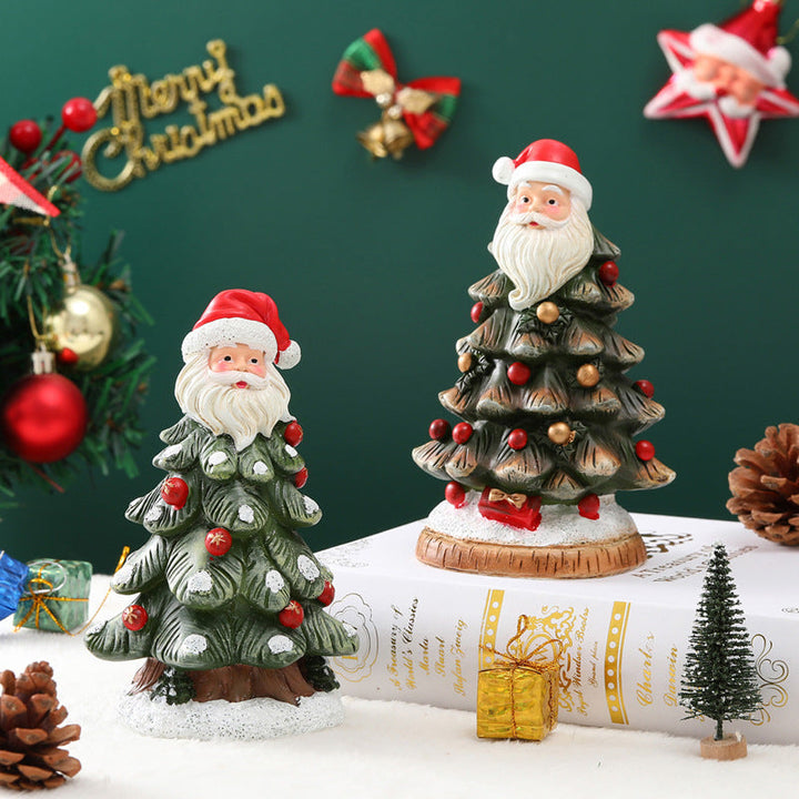 Christmas Tree Figurines for Festive Tabletop Decor
