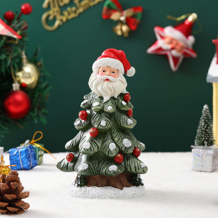 Christmas Tree Figurines for Festive Tabletop Decor
