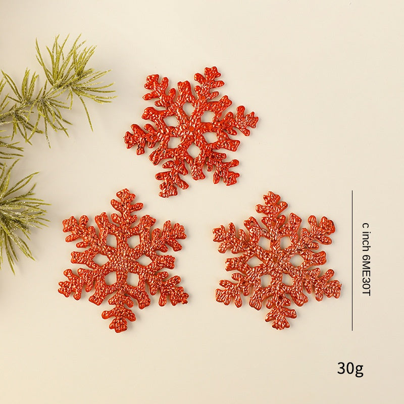 Champagne Gold Snowflake Ornaments for Christmas Trees