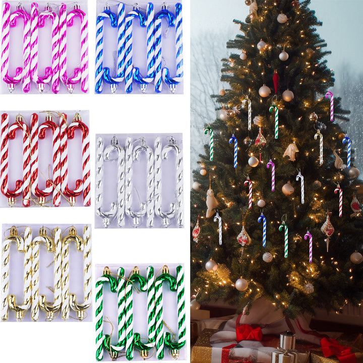 12 cm Candy Cane Christmas Tree Ornaments | Colorful