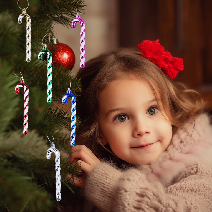 12 cm Candy Cane Christmas Tree Ornaments | Colorful