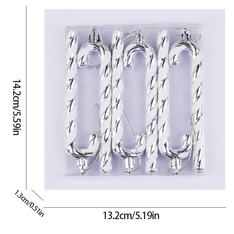 12 cm Candy Cane Christmas Tree Ornaments | Colorful