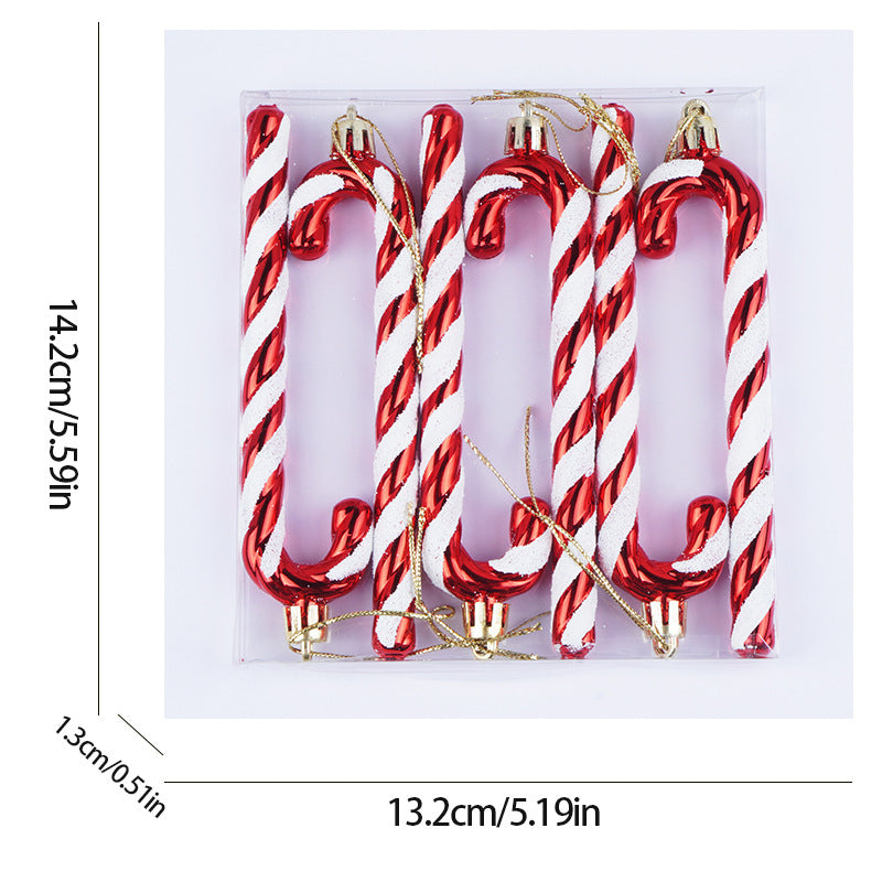 12 cm Candy Cane Christmas Tree Ornaments | Colorful