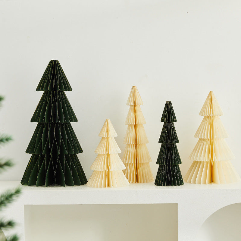 Paper Christmas Trees for Elegant Holiday Tabletop Decor