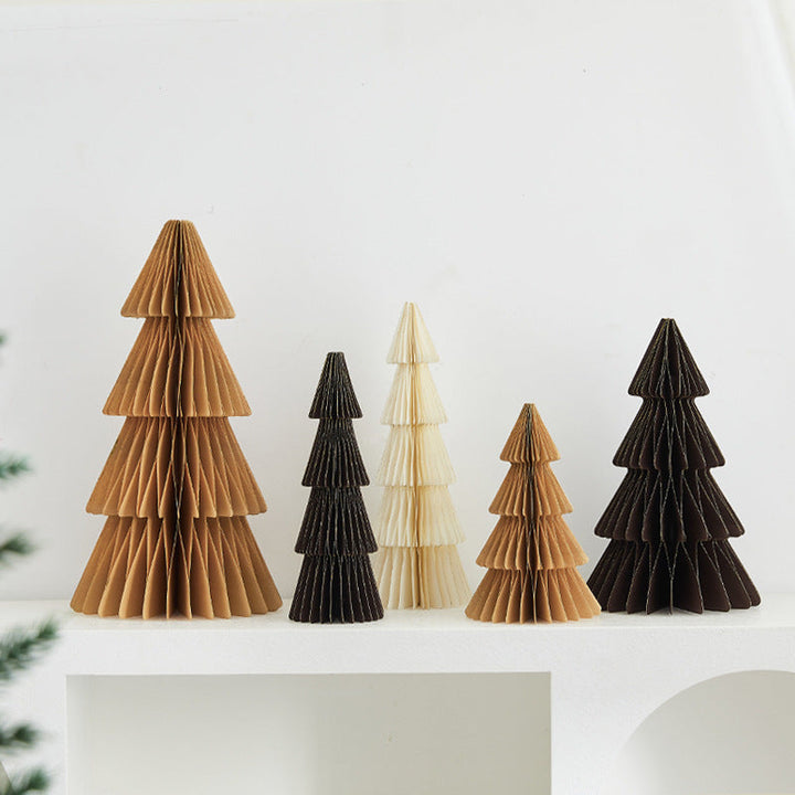 Paper Christmas Trees for Elegant Holiday Tabletop Decor