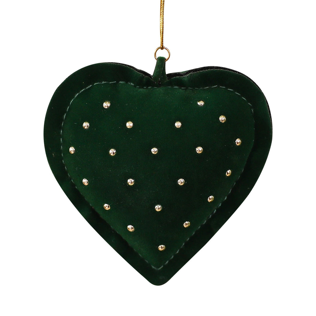 Christmas Tree Ornaments: Plush Heart & Bow Decor Set