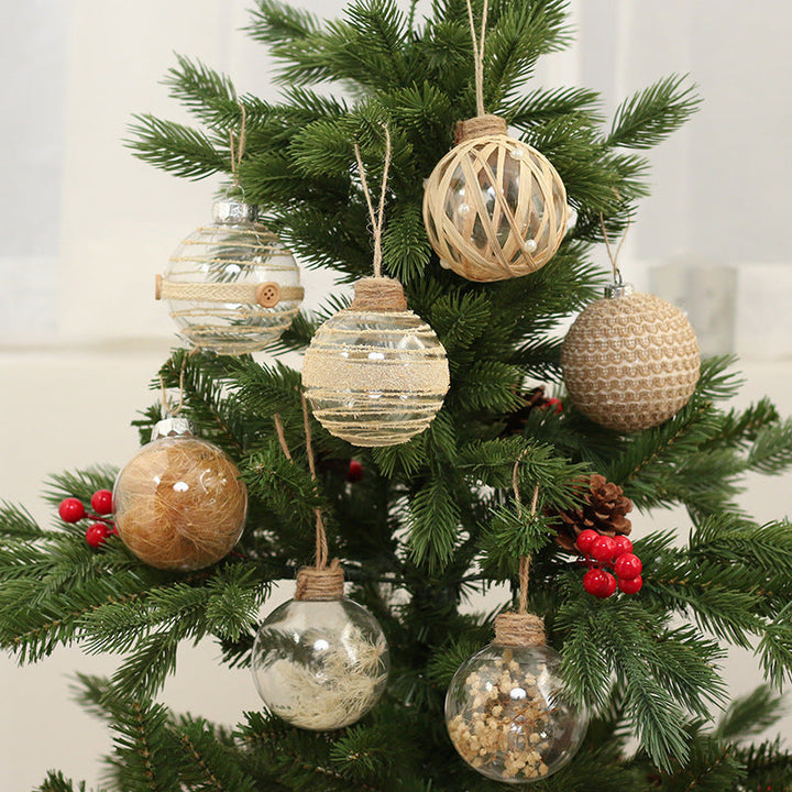 Transparent Christmas Ornaments For Rustic Tree Decor
