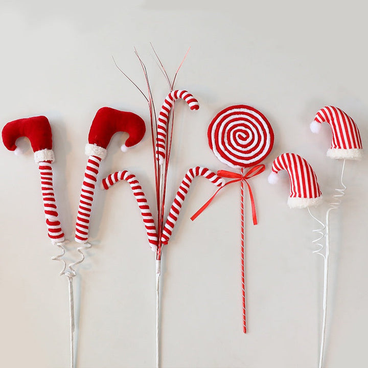 Christmas Tree Elf Leg Inserts for Candy Cane Decor