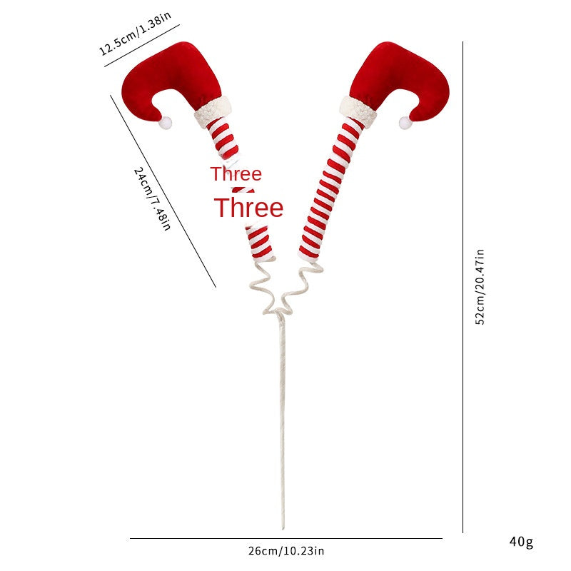 Christmas Tree Elf Leg Inserts for Candy Cane Decor