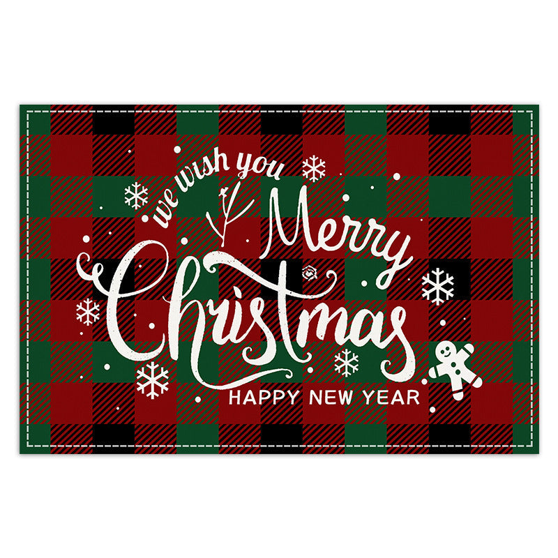 Christmas Placemats for Festive Plaid Table Settings