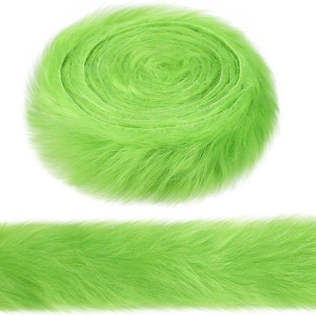 Christmas Tree Fur Ribbon for Bold Holiday Color Decor
