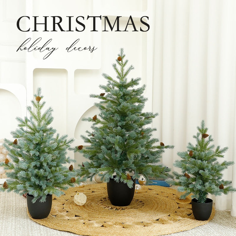 Potted Christmas Tree Decoration for Instant Cheer