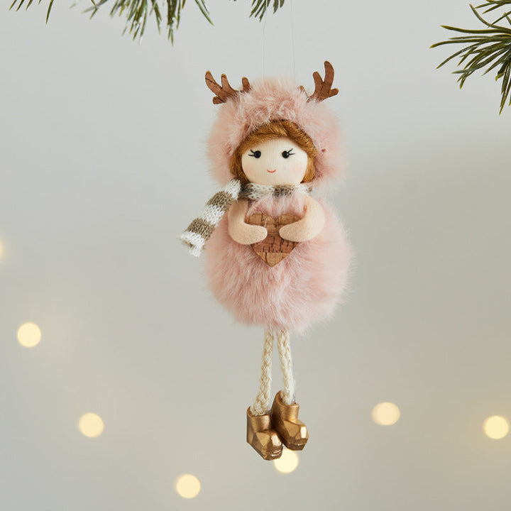 Christmas Tree Plush Ornament for Cozy Holiday Displays