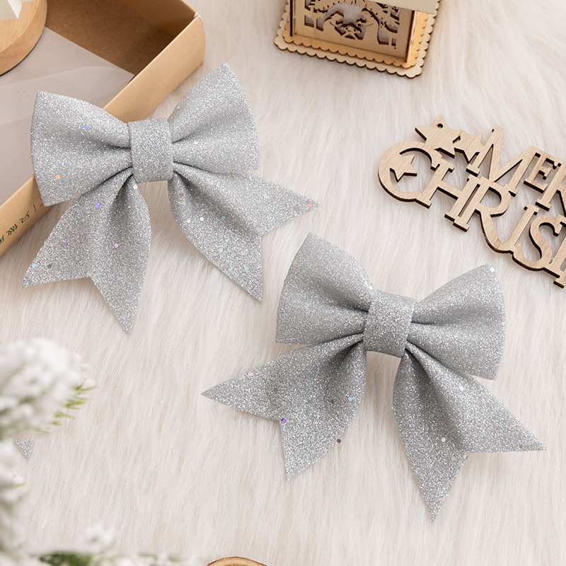 Christmas Bow Ornaments for Sparkling Holiday Decor