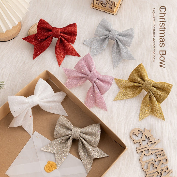 Christmas Bow Ornaments for Sparkling Holiday Decor