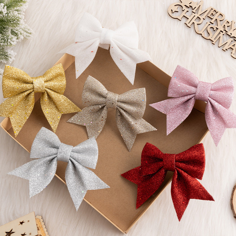 Christmas Bow Ornaments for Sparkling Holiday Decor
