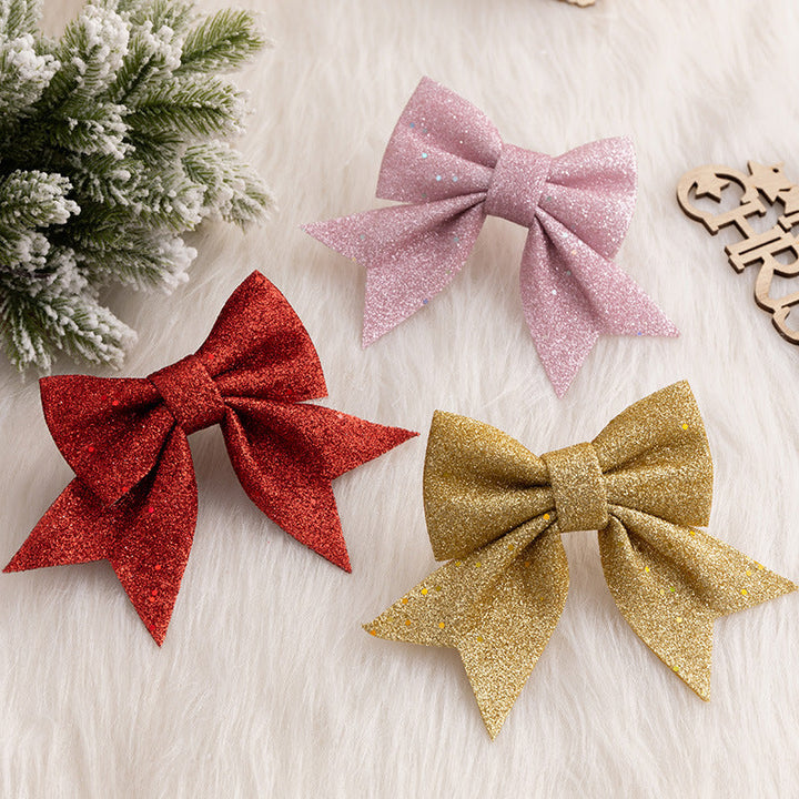 Christmas Bow Ornaments for Sparkling Holiday Decor