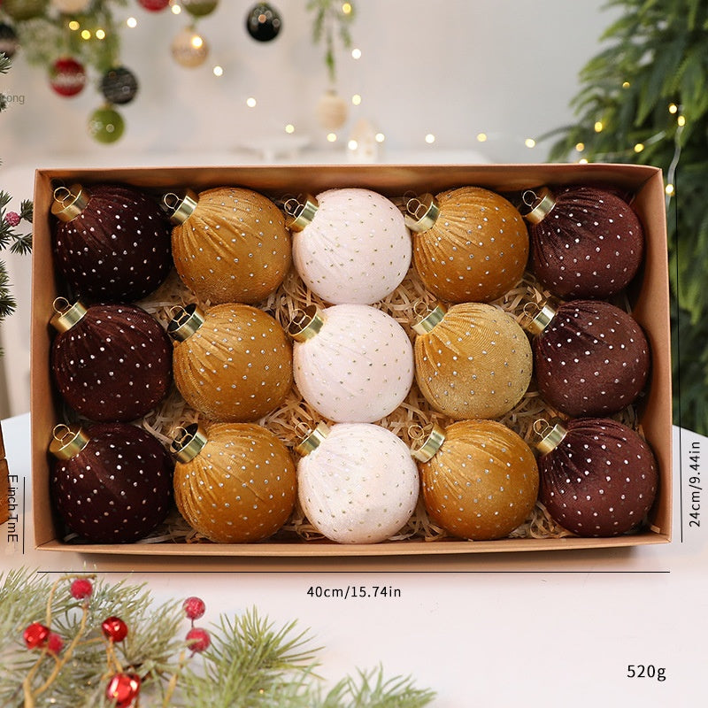 Velvet Christmas Tree Ornaments for Cozy Holiday Decor