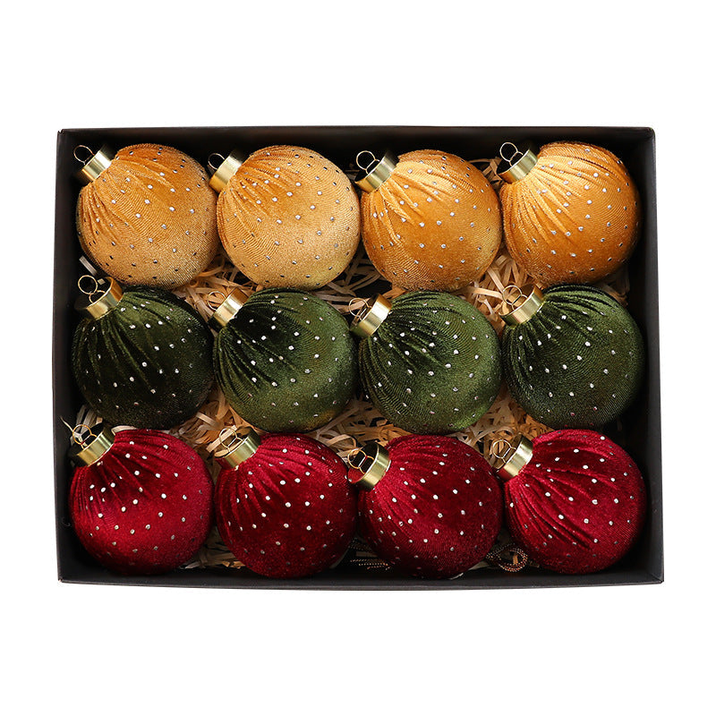 Velvet Christmas Tree Ornaments for Cozy Holiday Decor