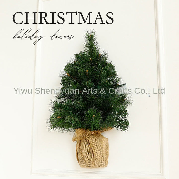 Christmas Tree Ornament With Rustic Tabletop Charm