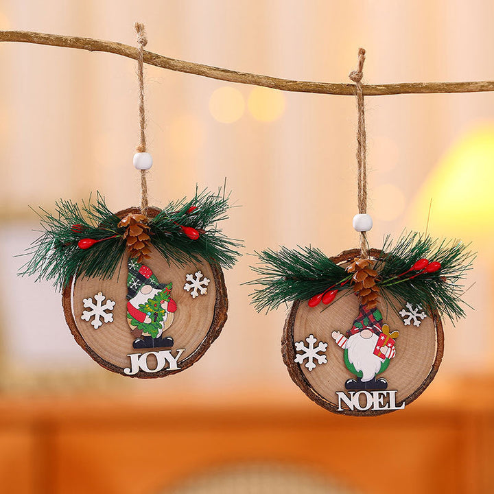Wooden Christmas Ornaments for Rustic Holiday Decor