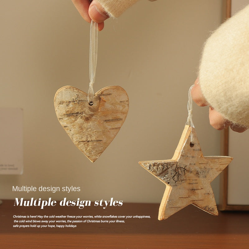 Christmas Tree Ornaments Set for Rustic Holiday Charm