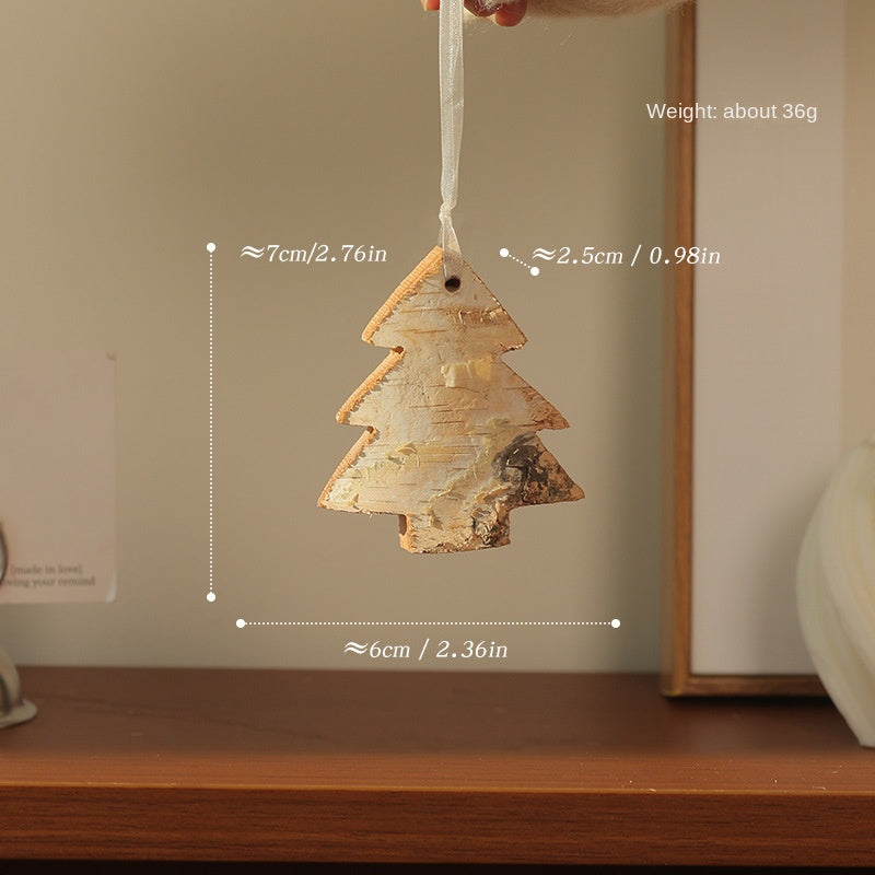 Christmas Tree Ornaments Set for Rustic Holiday Charm