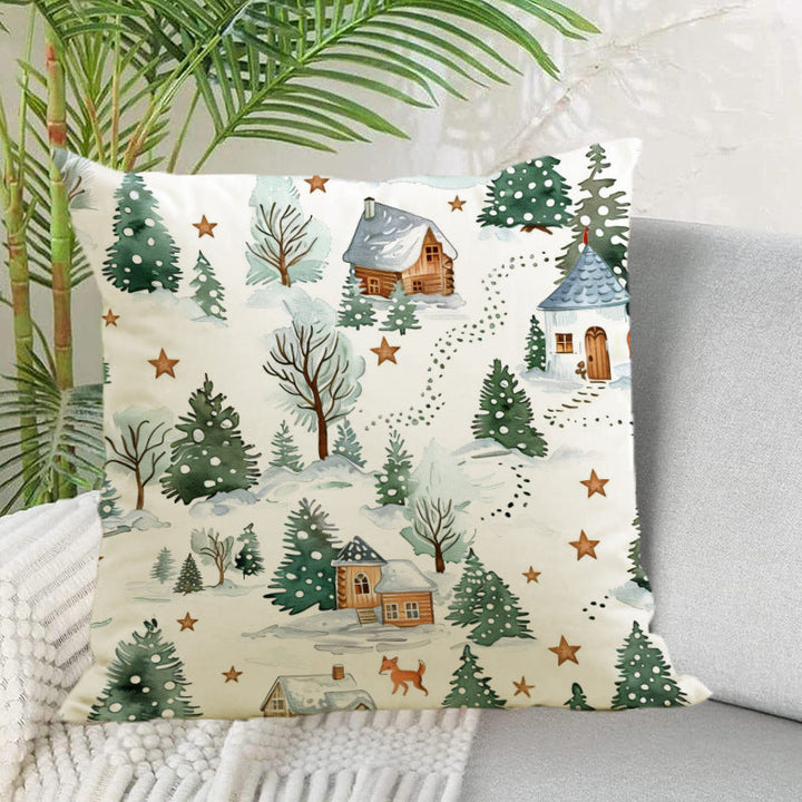 Christmas Pillowcase for Cozy Woodland Holiday Decor