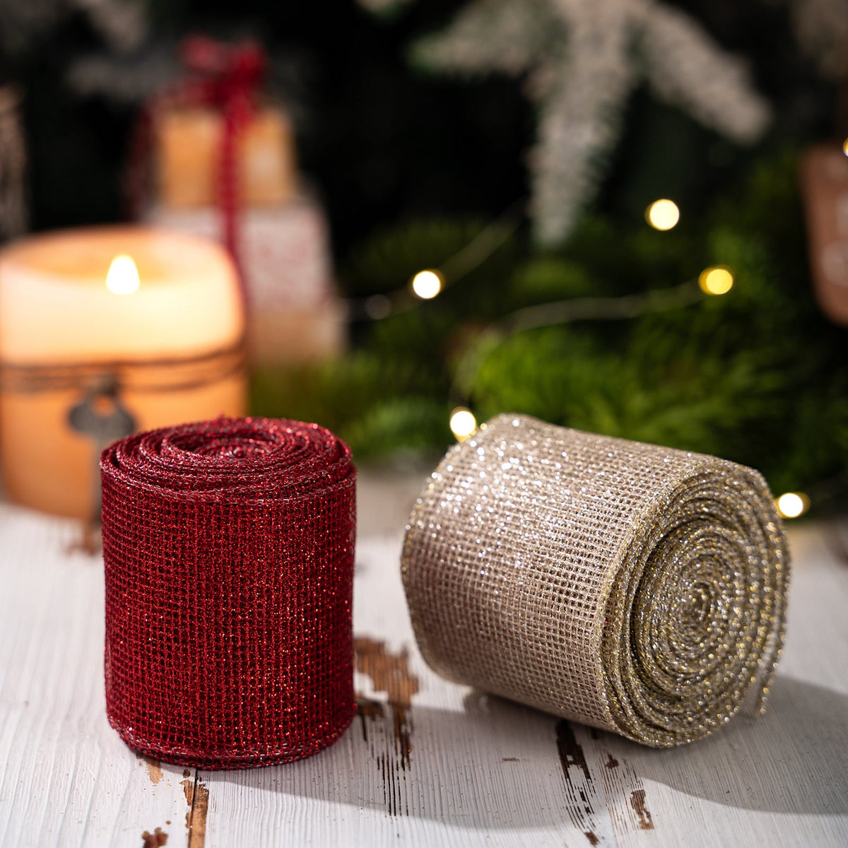 Christmas Ribbon Rolls for Sparkling DIY Holiday Decor