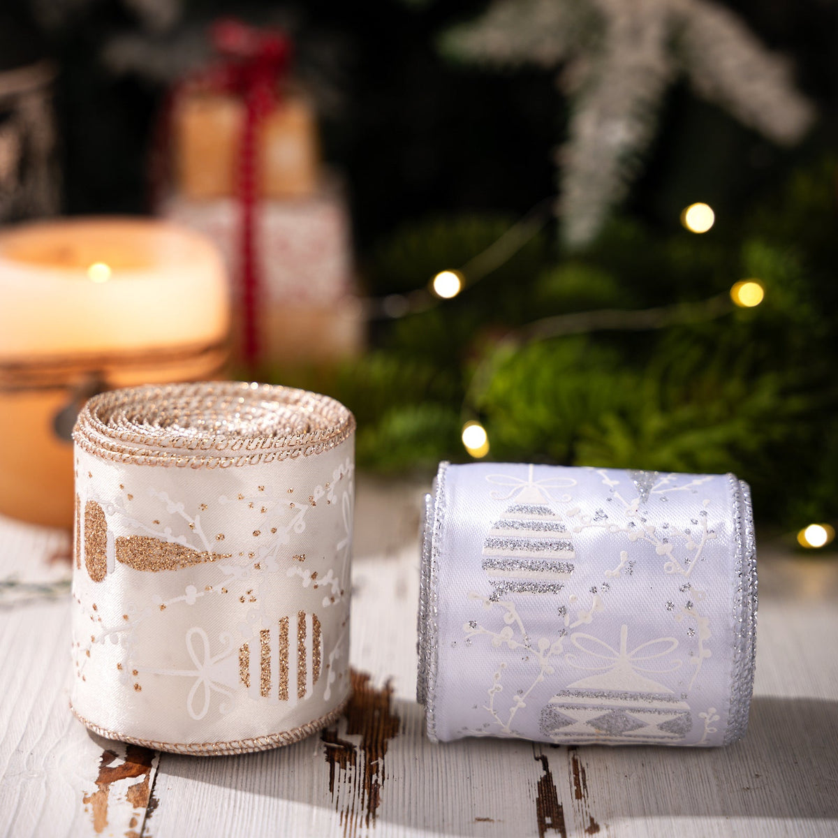 Christmas Ribbon Rolls for Sparkling Holiday Gift Bows