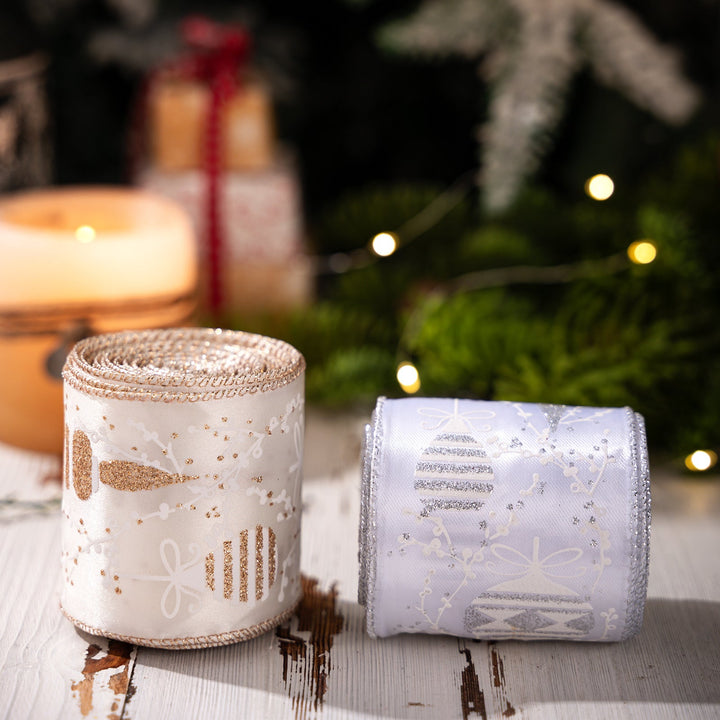 Christmas Ribbon Rolls for Sparkling Holiday Gift Bows