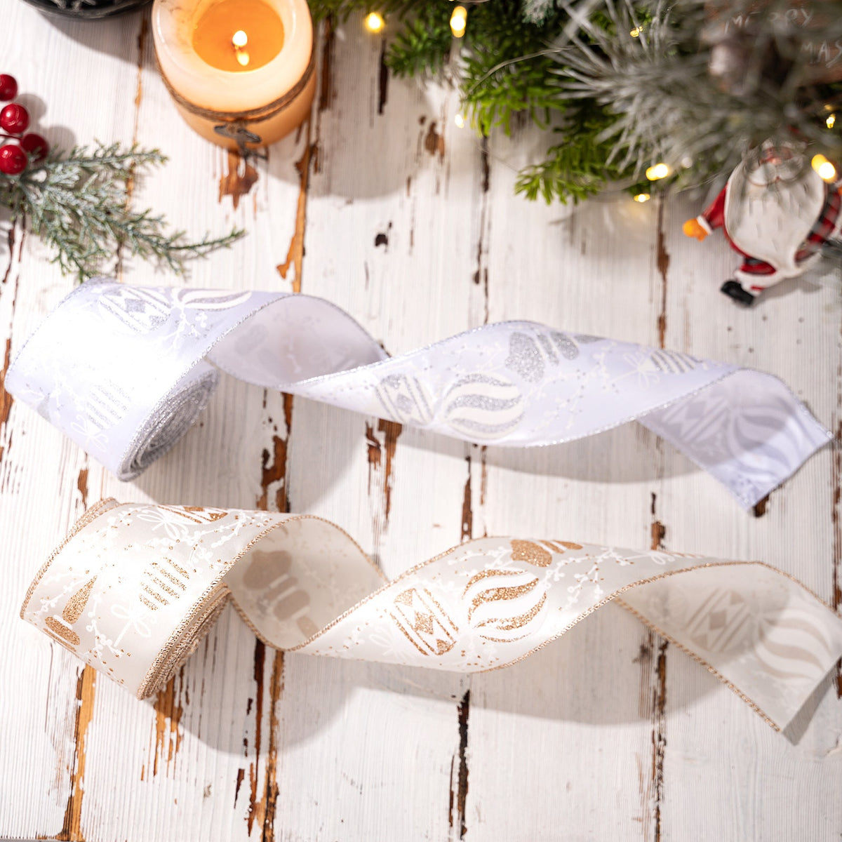 Christmas Ribbon Rolls for Sparkling Holiday Gift Bows