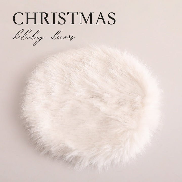 Plush Christmas Tree Skirt for Cozy Holiday Decor